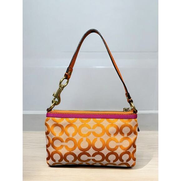 Y2K Coach 13826 Poppy OP Art Signature Tote & Large Wristlet - Picture 8 of 15